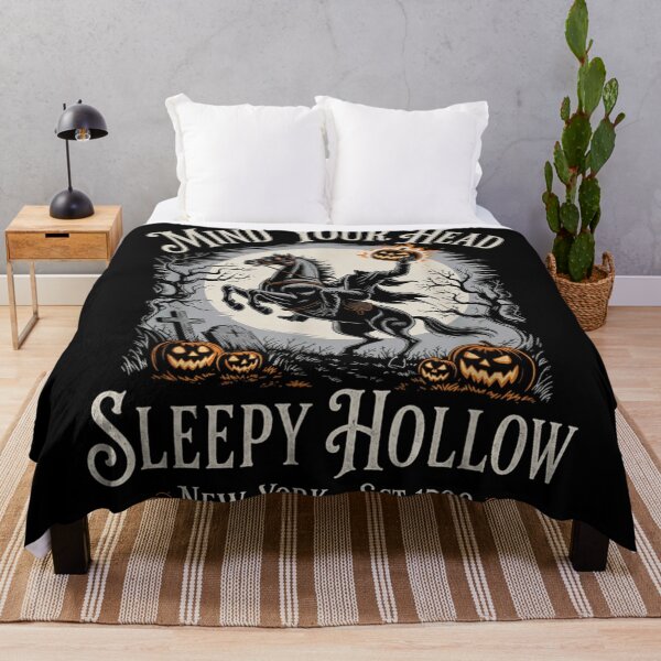 Item preview, Sleepy Hollow Headless Horseman Haunted Halloween Legend New York Moonlit Night designed and sold by LakenDraphil.