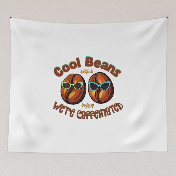 Item preview, Cool Beans We're Caffeinated Retro Coffee Lovers Pop Art designed and sold by SunandShade.