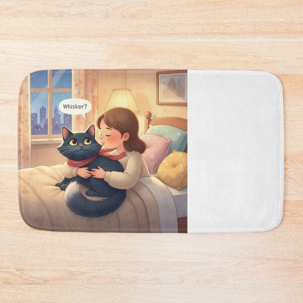 Item preview, Cat on bed designed and sold by olamanola.