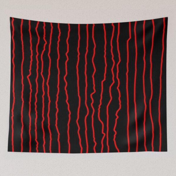 Item preview, Vertical organic stripes pattern | red stripes pattern designed and sold by dfly-creations.
