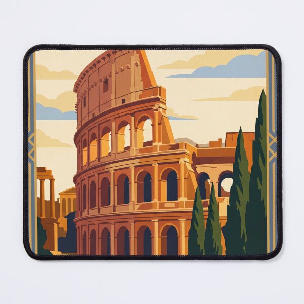Item preview, Rome Italy Vintage Travel Poster – Colosseum Art designed and sold by Bomax121.