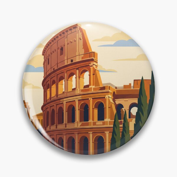 Item preview, Rome Italy Vintage Travel Poster – Colosseum Art designed and sold by Bomax121.
