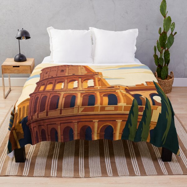 Item preview, Rome Italy Vintage Travel Poster – Colosseum Art designed and sold by Bomax121.