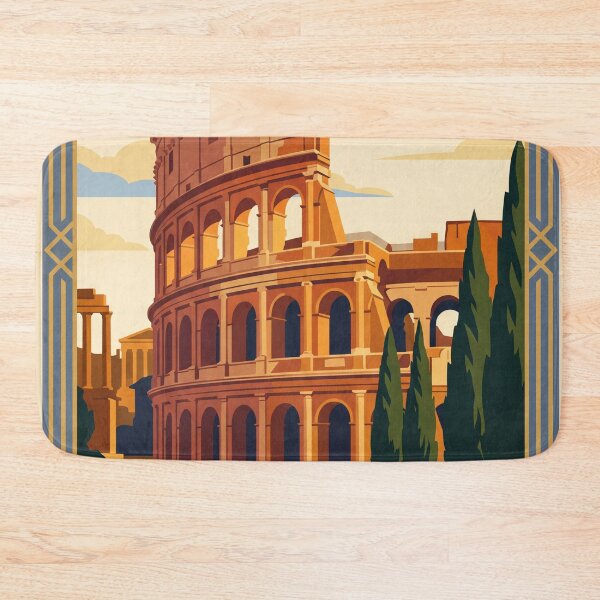 Item preview, Rome Italy Vintage Travel Poster – Colosseum Art designed and sold by Bomax121.
