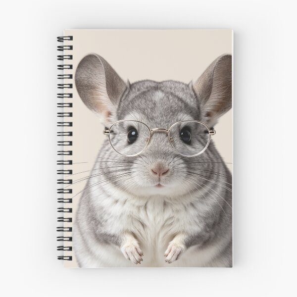 Item preview, Cute Chinchilla With Glasses designed and sold by BagFactoryUK.