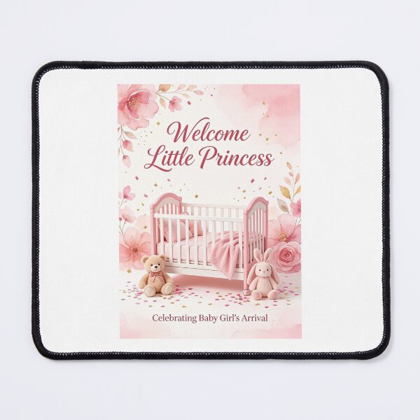 Item preview, Girls baby shower with cot and pink colour designed and sold by carlsmart1.