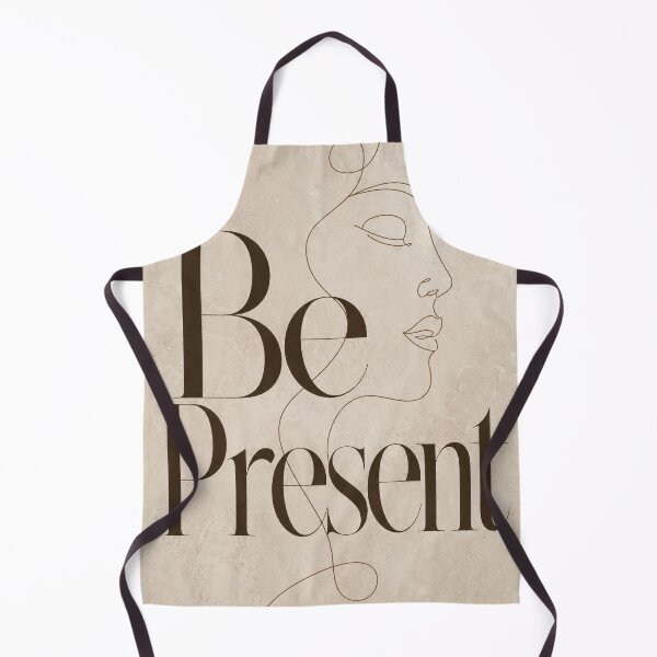 Item preview, Be Present Minimalist Line Art Woman Face Poster designed and sold by SoftSpaceDesign.