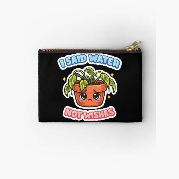 Item preview, I Said Water, Not Wishes | Funny Wilted Pothos Plant Sticker | Cute Kawaii Plant Parent Gift designed and sold by Peace-of-mind.