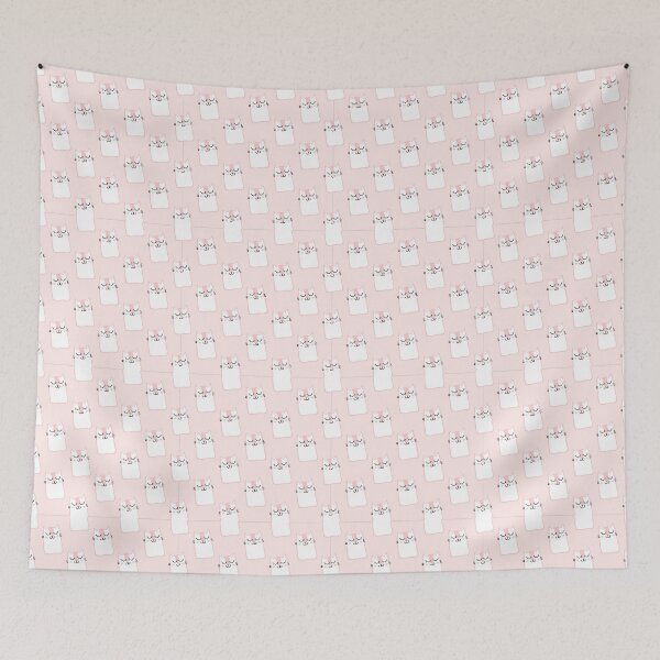 Item preview, Sleeping Kawaii Cat Pattern designed and sold by snoograpes.
