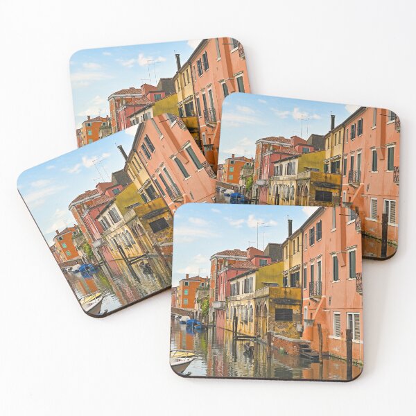 Item preview, Small boats floating in water in town of Chioggia, Venetian Lagoon, Veneto, Italy.  designed and sold by goceris.