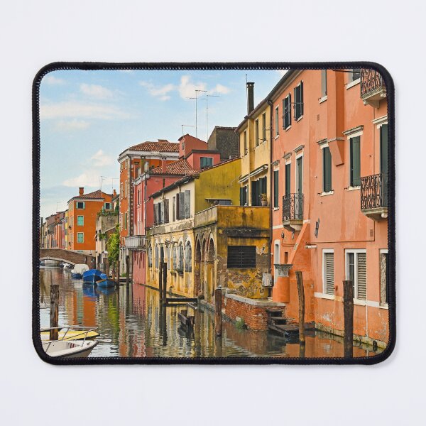 Item preview, Small boats floating in water in town of Chioggia, Venetian Lagoon, Veneto, Italy. designed and sold by goceris.
