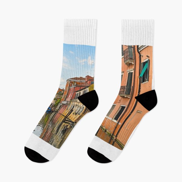 Item preview, Small boats floating in water in town of Chioggia, Venetian Lagoon, Veneto, Italy.  designed and sold by goceris.