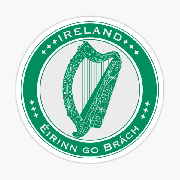FLAGS AND DEVICES OF THE WORLD - IRELAND Sticker