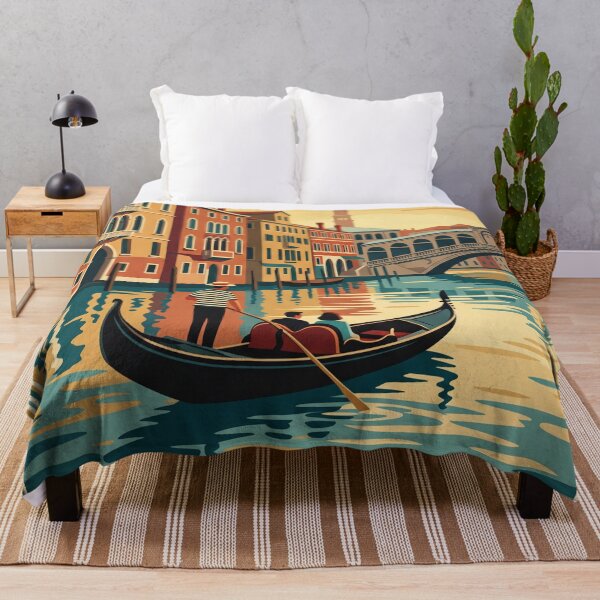Item preview, Venice Italy Vintage Travel Poster – Canal Art designed and sold by Bomax121.