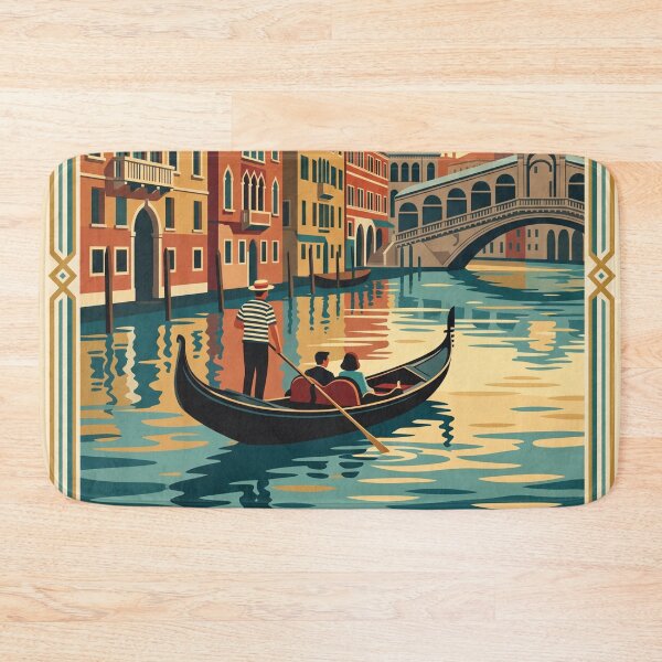Item preview, Venice Italy Vintage Travel Poster – Canal Art designed and sold by Bomax121.