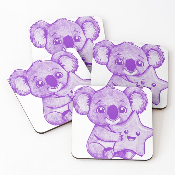 Artikelvorschau, Ein süßer Koala umarmt einen glücklichen Stern entworfen und verkauft von kinpirks.