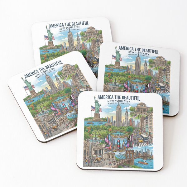 Item preview, America The Beautiful - New York City designed and sold by Illumine-World.