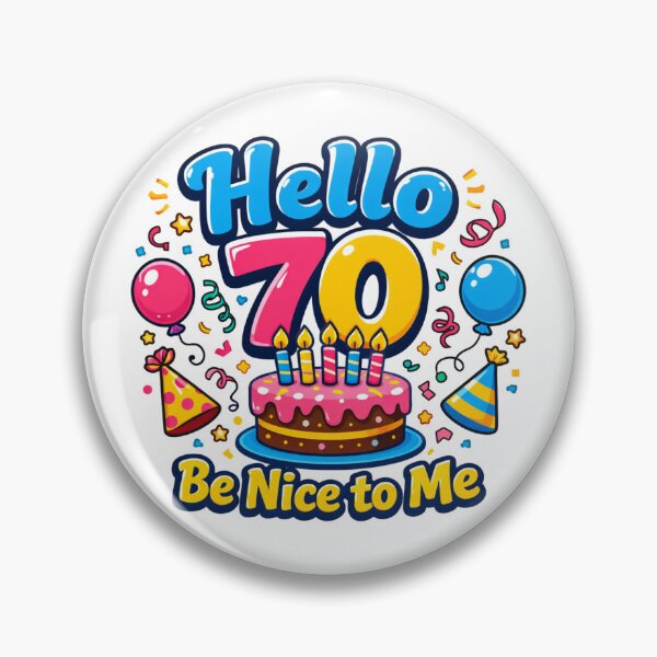Artikelvorschau, Hallo 70, sei nett zu mir! | Lustiges T-Shirt zum 70. Geburtstag mit Typografie entworfen und verkauft von rushaib.