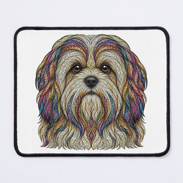 Item preview, Colorful Lhasa Apso designed and sold by PaintedbyCarol.