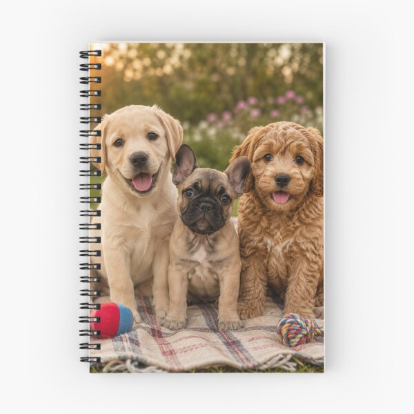 Item preview, Three Happy Puppy Best Friends designed and sold by BagFactoryUK.