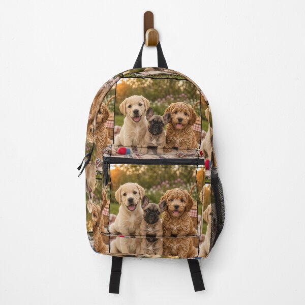 Item preview, Three Happy Puppy Best Friends designed and sold by BagFactoryUK.