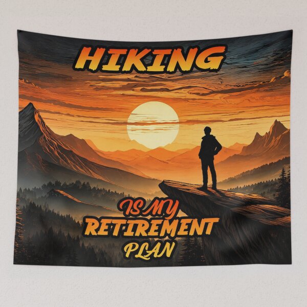 Item preview, Hiking Is My Retirement Plan: Adventure Awaits designed and sold by Fei Long Design Hub.