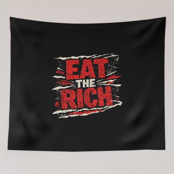 Item preview, Eat the Rich Grunge Streetwear Typography Design designed and sold by EchoPrint Co..
