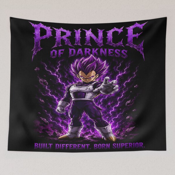 Aperçu de l'œuvre Vegeta, Prince des Ténèbres - Saiyan Violet DBZ - Design Esthétique Supérieur - Conçu différemment créée et vendue par Trinidesigns123.
