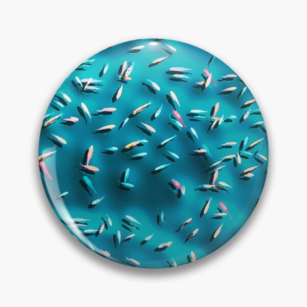 Item preview, Colorful fish in blue water designed and sold by leobrix.