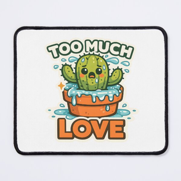 Item preview, Too Much Love | Funny Overwatered Cactus Sticker | Cute Plant Lover Gift designed and sold by Peace-of-mind.