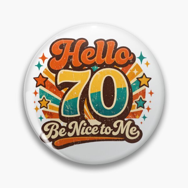 Artikelvorschau, Hallo 70, sei nett zu mir! | Lustiges T-Shirt zum 70. Geburtstag mit Typografie entworfen und verkauft von rushaib.