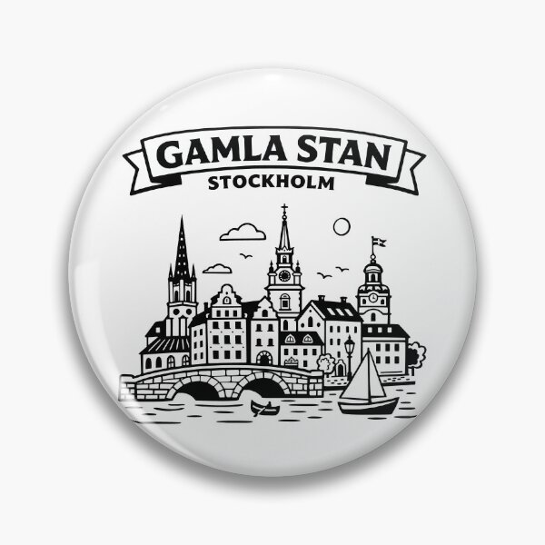 Item preview, Gamla Stan Stockhom Swedem designed and sold by Traveldrawings.