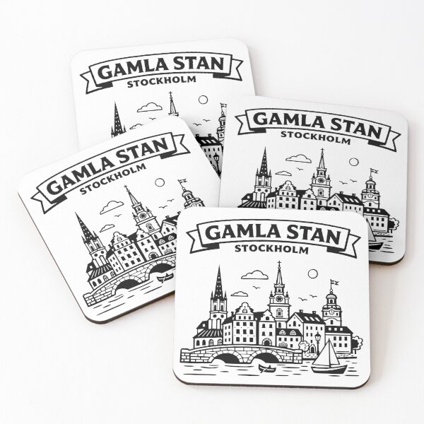 Item preview, Gamla Stan Stockhom Swedem designed and sold by Traveldrawings.