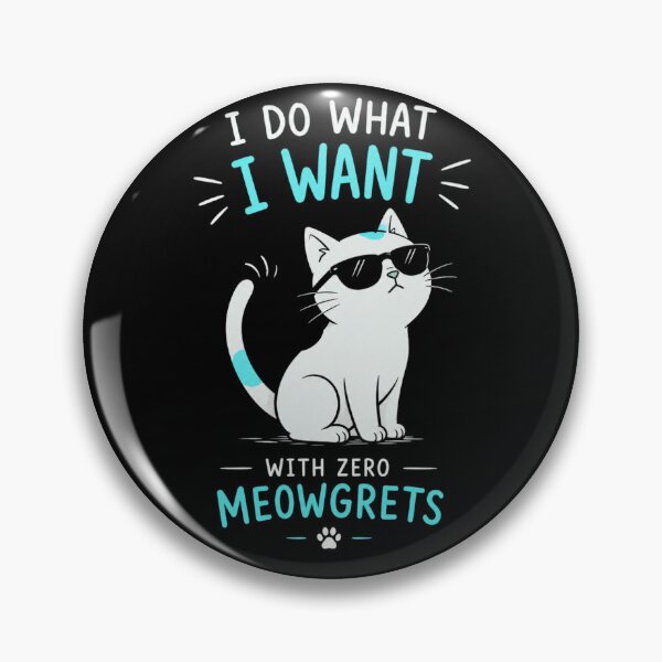 Item preview, Cool Cat "I Do What I Want" Collection – Funny Cat Lover Gift | Minimal Modern Design designed and sold by CallisC-Arts.