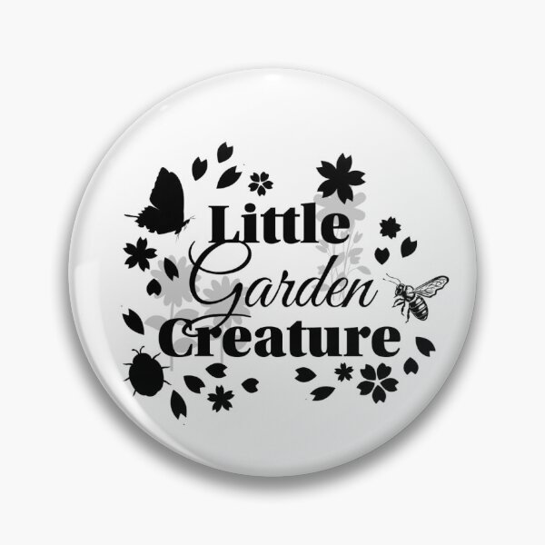 Item preview, Little Garden Creature | Cottagecore Floral Sticker | B&W designed and sold by MoonSpellStudio.