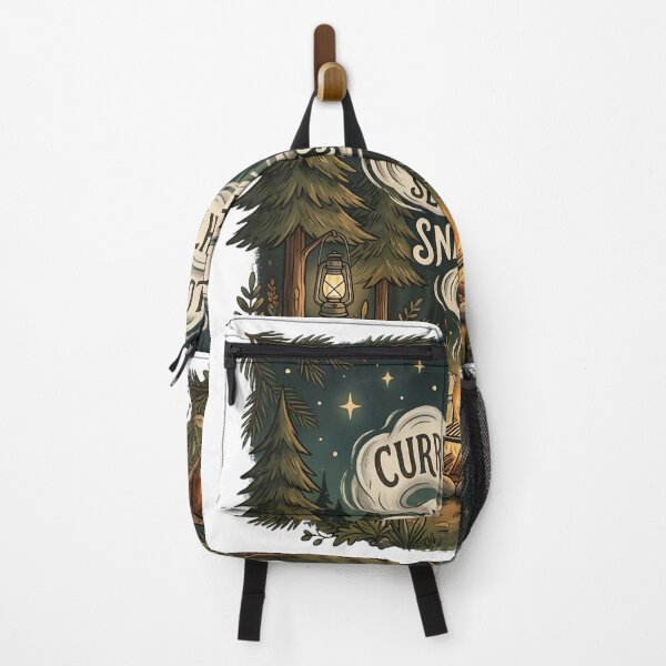 Item preview, Currently Lost In Thought Send Snacks Funny Overthinker Fox Camping Vintage Introvert Design designed and sold by softmind studio.