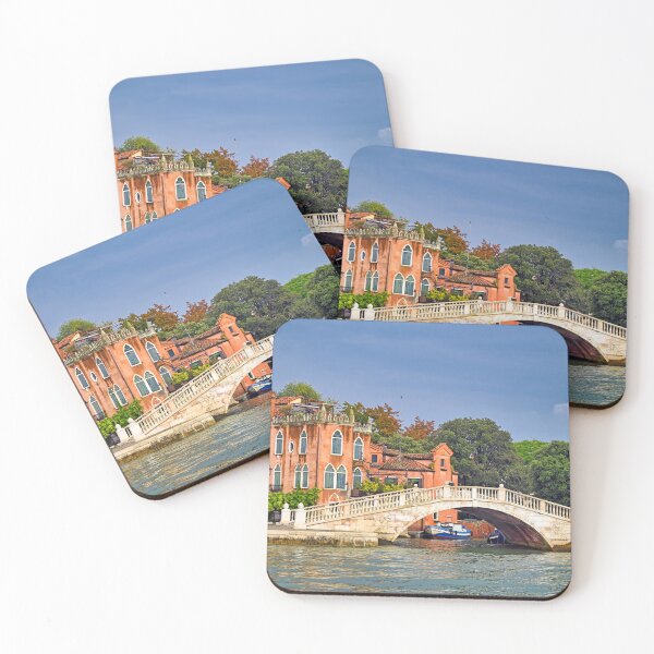 Item preview, Ponte dei Sette Martiri, old white stone bridge in Venice, Italy designed and sold by goceris.