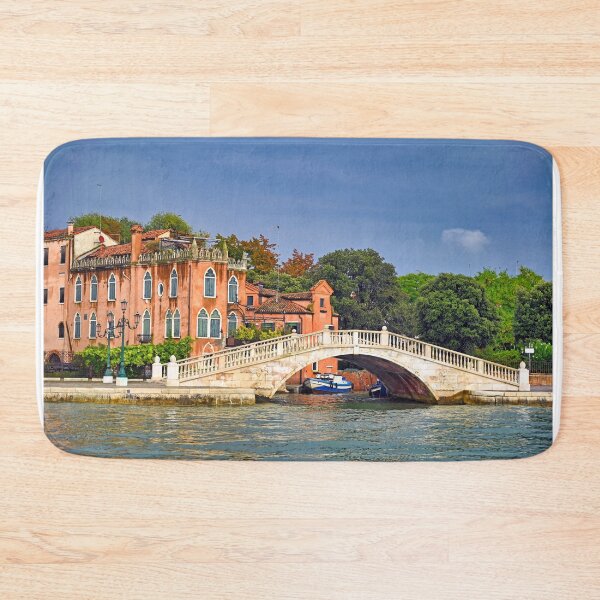 Item preview, Ponte dei Sette Martiri, old white stone bridge in Venice, Italy designed and sold by goceris.