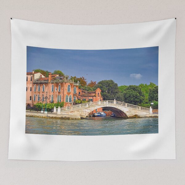 Item preview, Ponte dei Sette Martiri, old white stone bridge in Venice, Italy designed and sold by goceris.