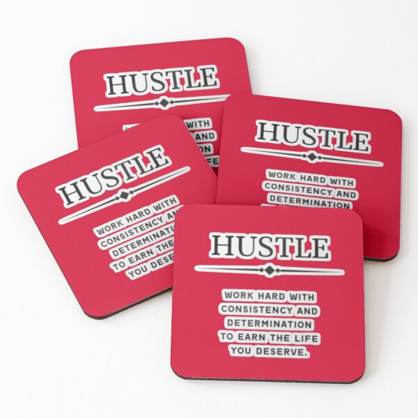 Item preview, Hustle Work Hard Consistency Determination - Motivational Mindset Sticker designed and sold by Scro-Ciob-Shop.