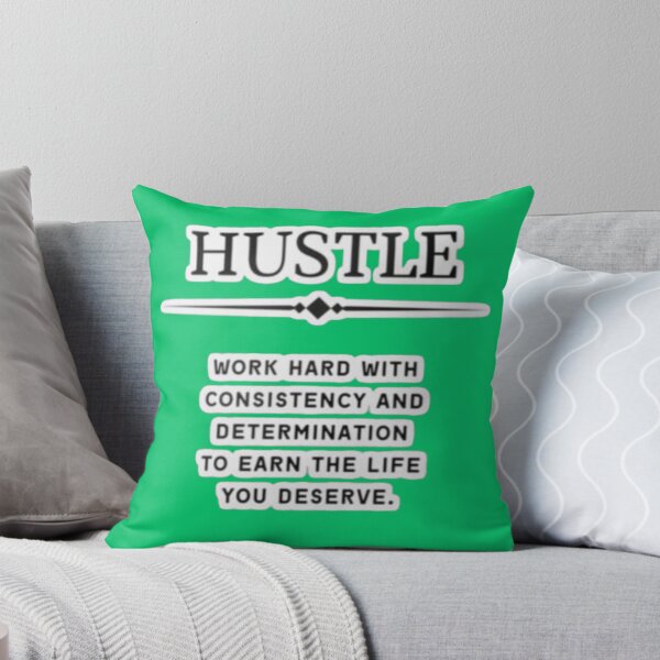 Item preview, Hustle Work Hard Consistency Determination - Motivational Mindset Sticker designed and sold by Scro-Ciob-Shop.