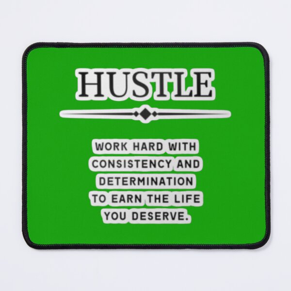 Item preview, Hustle Work Hard Consistency Determination - Motivational Mindset Sticker designed and sold by Scro-Ciob-Shop.