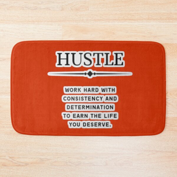 Item preview, Hustle Work Hard Consistency Determination - Motivational Mindset Sticker designed and sold by Scro-Ciob-Shop.