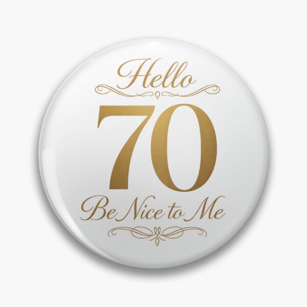 Artikelvorschau, Hallo 70, sei nett zu mir! | Lustiges T-Shirt zum 70. Geburtstag mit Typografie entworfen und verkauft von rushaib.