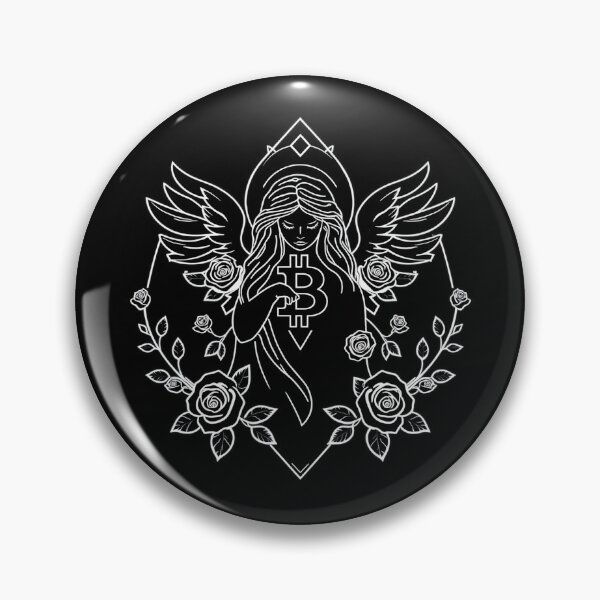 Item preview, Bitcoin Angel Geometry Art – Futuristic Crypto Commander Artwork designed and sold by Benito Del Ray.