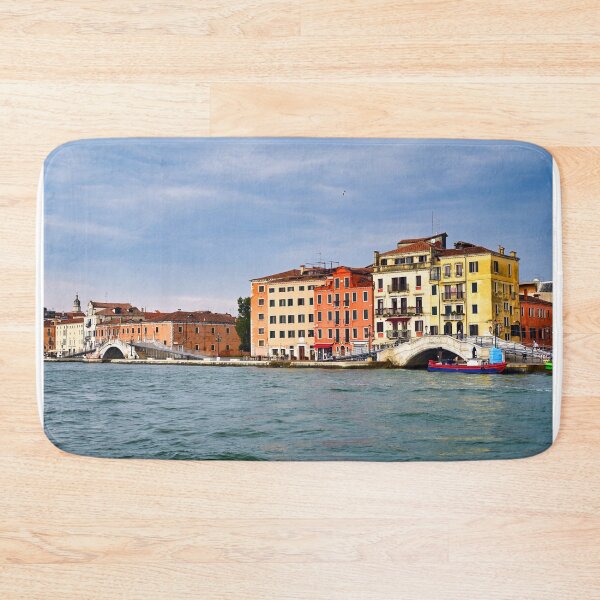 Item preview, Old white stone bridges and colorful buildings cityscape,Venice, Italy designed and sold by goceris.