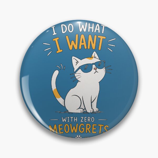 Item preview, Cool Cat "I Do What I Want" Collection – Funny Cat Lover Gift | Minimal Modern Design designed and sold by CallisC-Arts.