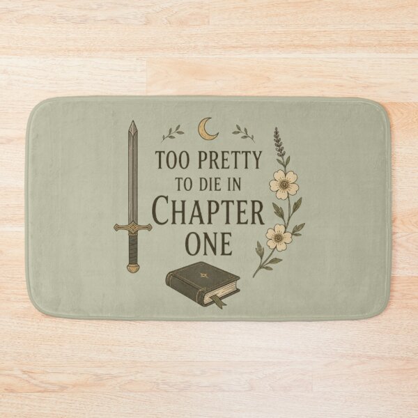 Item preview, Too Pretty To Die In Chapter One – Fantasy Romance Typography Design designed and sold by Moonwoven Studio.