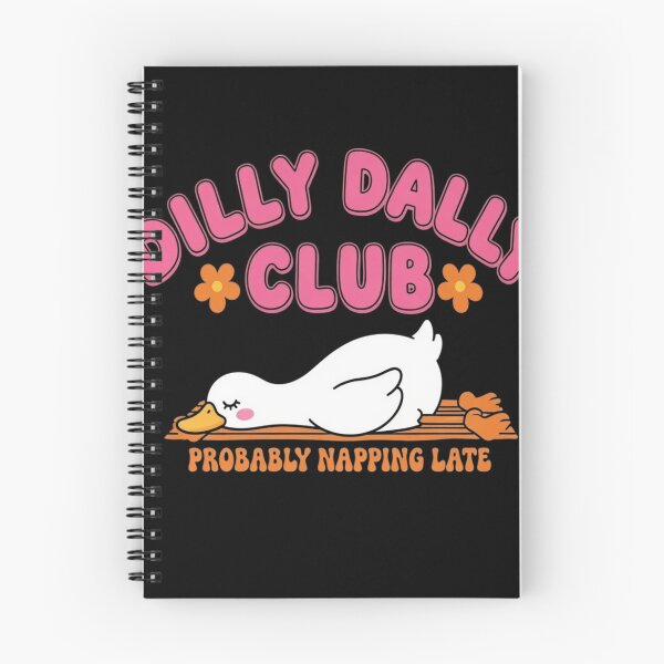 Item preview, Dilly Dally Club Member Cute Sleeping Duck Groovy Retro Aesthetic designed and sold by haitrieuic96.