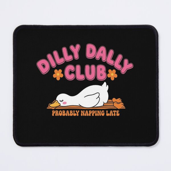 Item preview, Dilly Dally Club Member Cute Sleeping Duck Groovy Retro Aesthetic designed and sold by haitrieuic96.